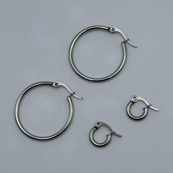 Mini Silver Hoop Earrings (10mm)