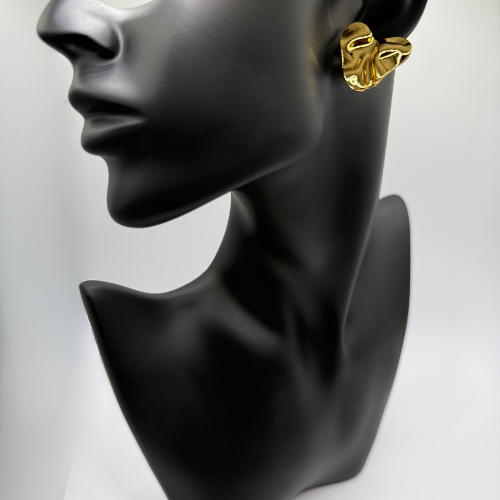 Liquid Gold Hearts Earrings