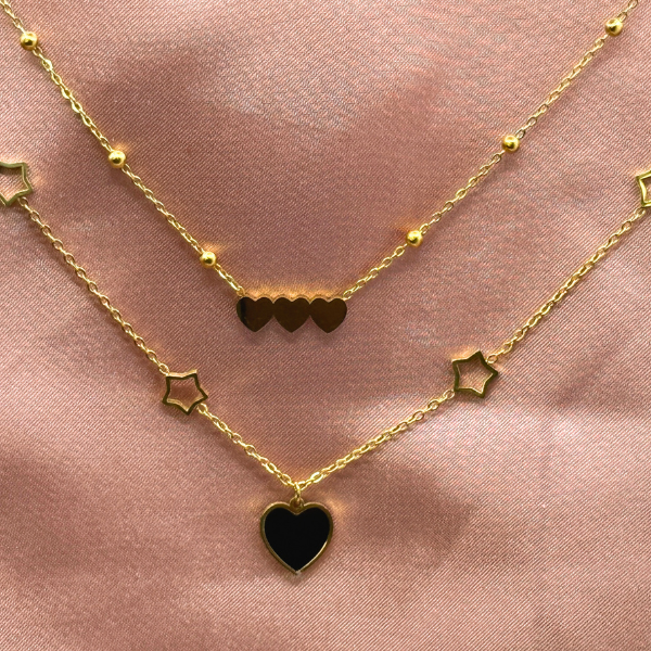 Celestial Heart Layered Necklace