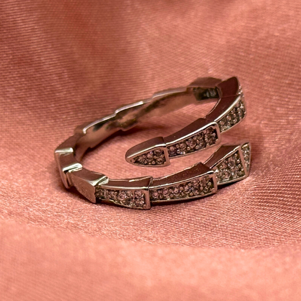 Chisel Spark Ring – Silver