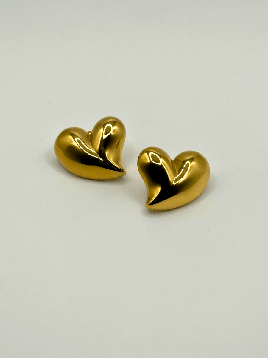 Gilded Heart Earrings