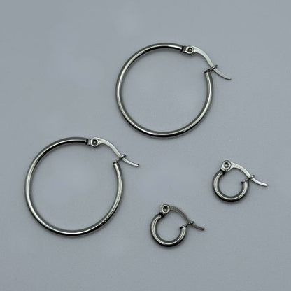 Essential Silver Hoop Earrings (30mm)