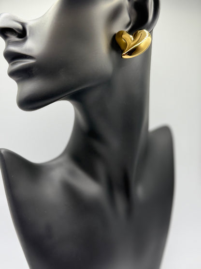 Gilded Heart Earrings
