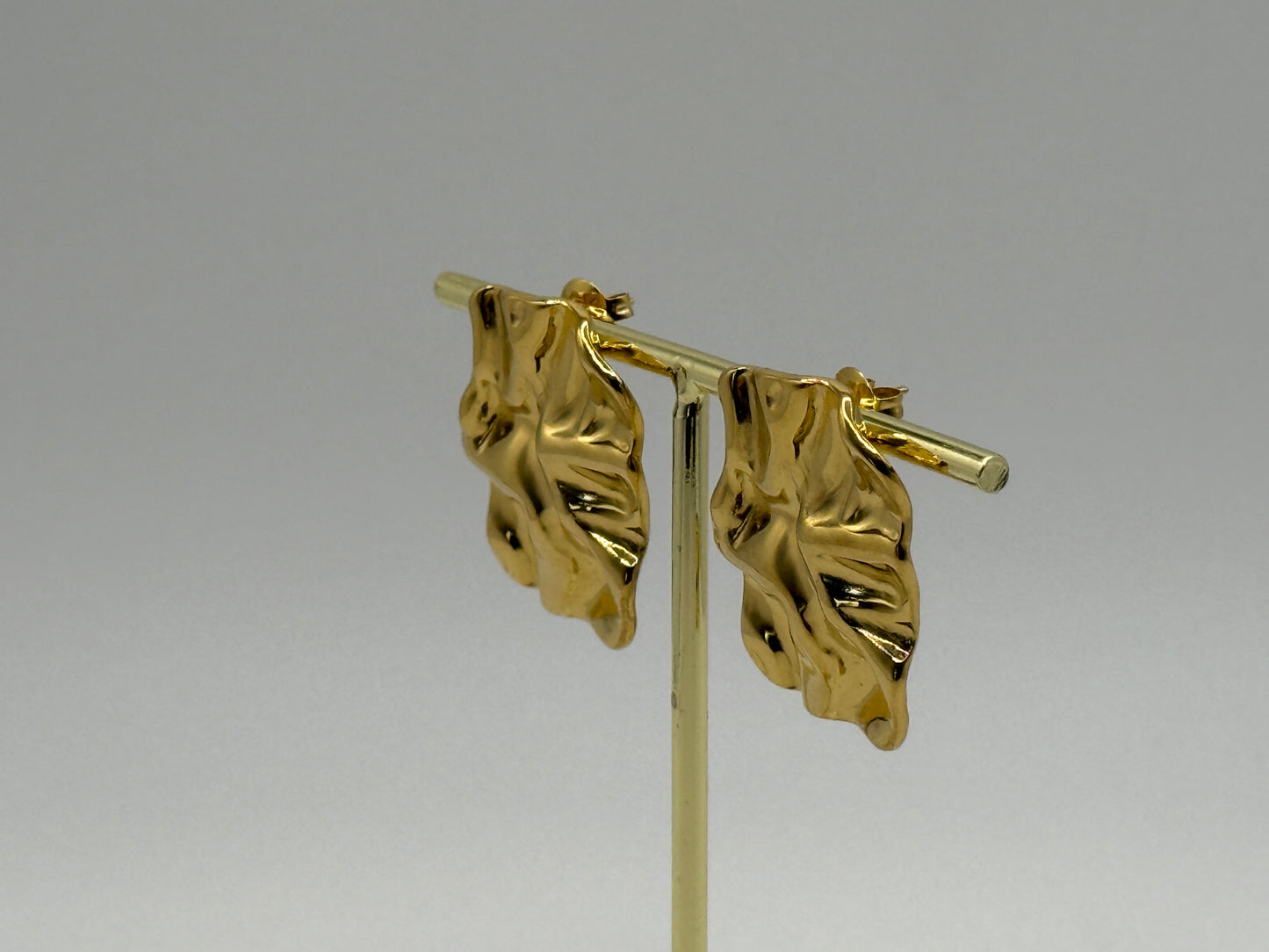 Molten Gold Statement Earrings