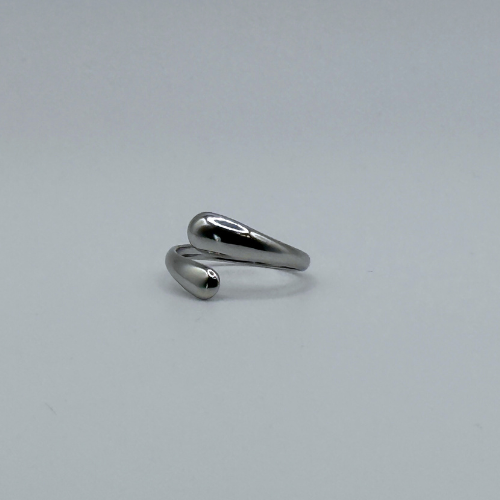 Liquid Curve Ring – Silver