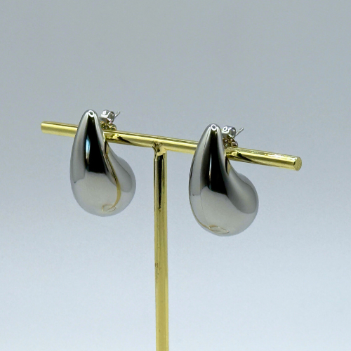 Luna Drop Earrings – Silver