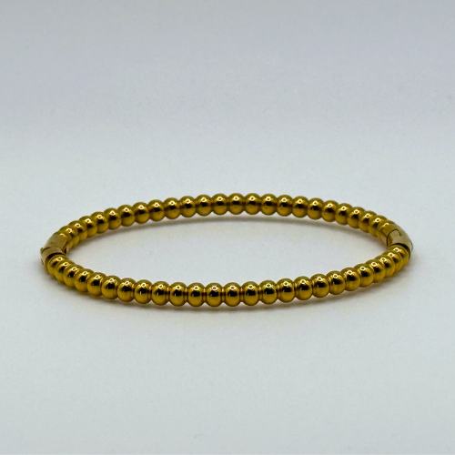 Minimalist Halo Bangle Gold
