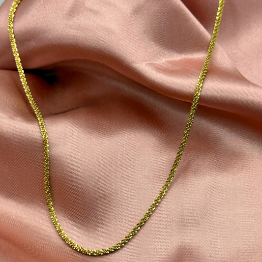 Sleek Sparkle Chain Necklace