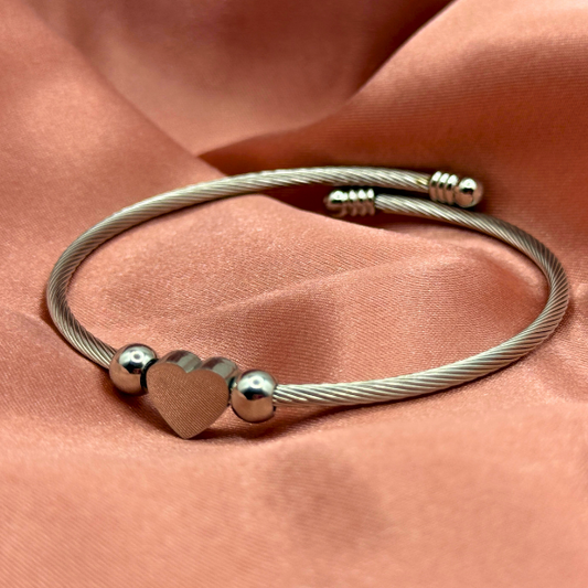 Eternal Twist Bangle Silver