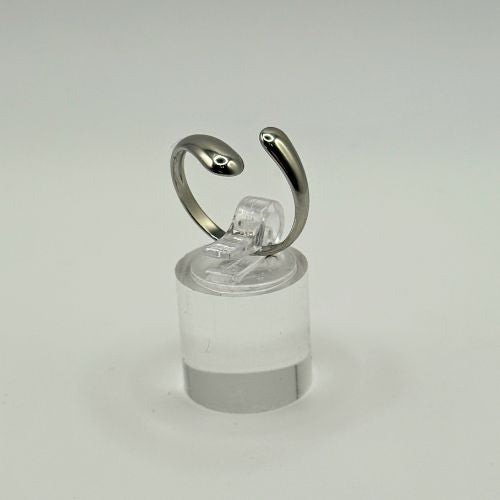 Liquid Curve Ring – Silver