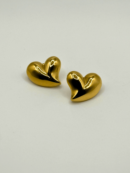 Gilded Heart Earrings